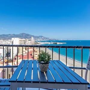 Fuengirola. Bonito En Paseo Maritimo. Espectaculares Vistas Al Mar. Primera Linea Apartment
